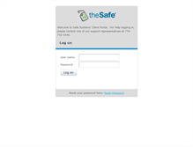 Tablet Screenshot of clients.safesystems.com